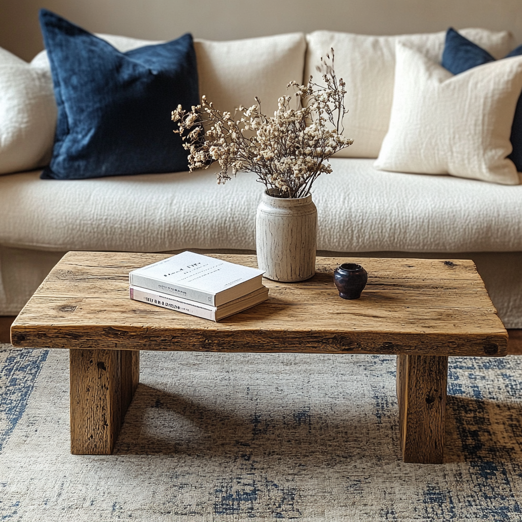 Modern driftwood coffee table live edge