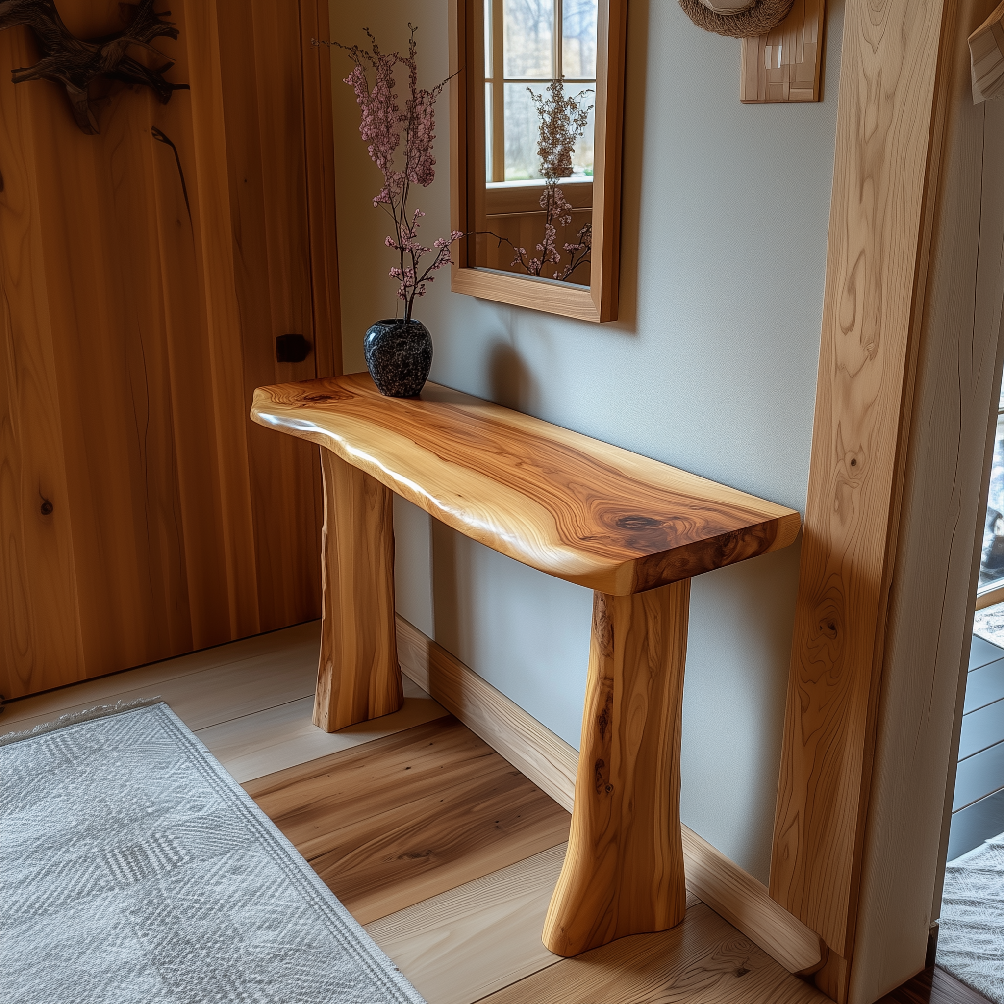 Rustic Side table console table modern custom