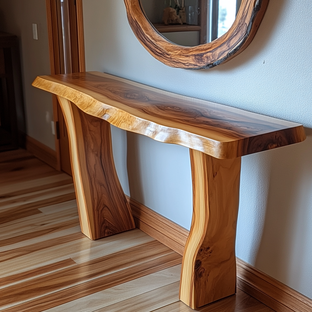 Rustic Side table console table modern custom