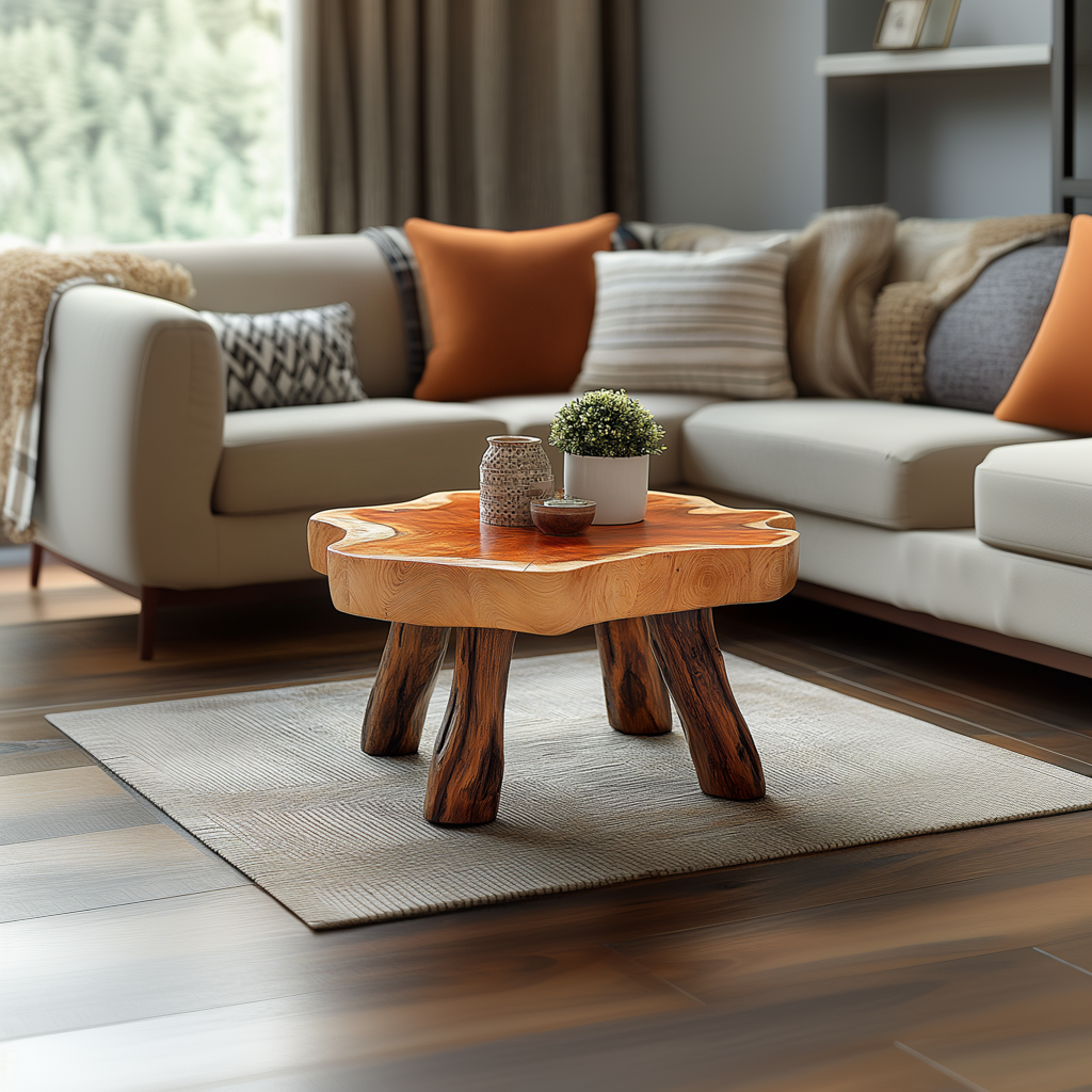 Rustic coffee table reclaimed wood table modern oak